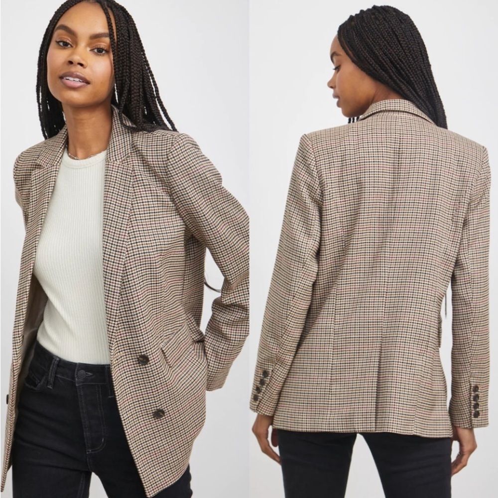 Nwt Rails Jac Blazer In Cambridge Plaid Size Medi… - image 1